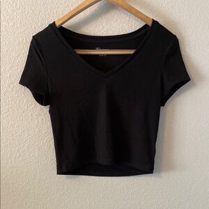 No Boundaries Black Fitted Crop T-Shirt